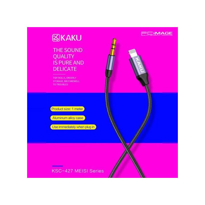 Slide  #2 Kakusiga Câble audio lightning vers mini Jack 3.5 mm Mâle - Câble auxiliaire de voiture pour iPhone
