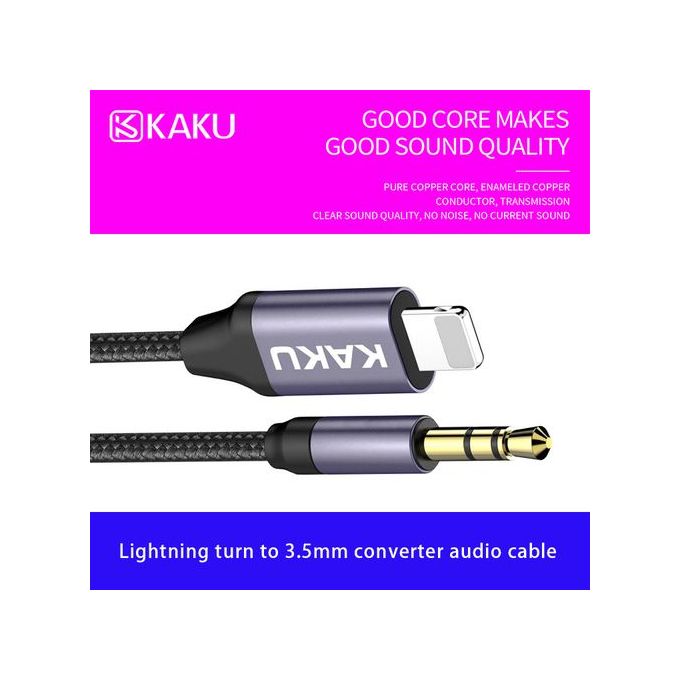 Slide  #5 Kakusiga Câble audio lightning vers mini Jack 3.5 mm Mâle - Câble auxiliaire de voiture pour iPhone