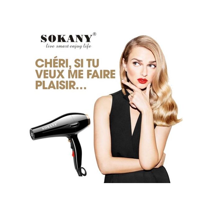 Slide  #1 Sokany Sèche-cheveux PRO avec concentrateur & diffuseur 2600W - SK-2213 - garantie 1 an
