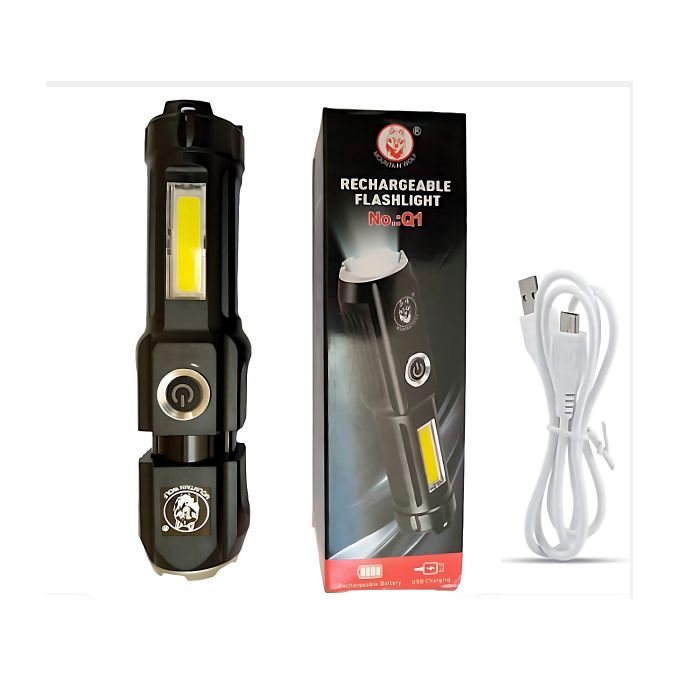 Mini Torche LED - Lampe de Poche - Rechargeable + USB image 0