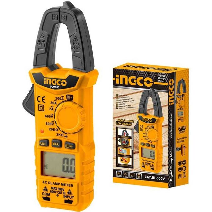 Ingco Pince Multimètre Numérique AC -200A à prix pas cher