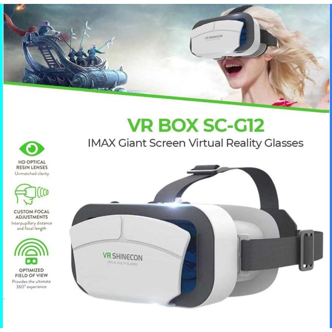 Slide  #1 VR BOX SC-G12 - Casque Réalité Virtuelle pour Smartphone - Lunette 3D