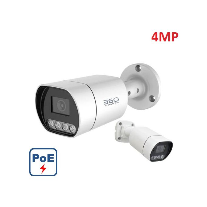 Generic Caméra Surveillance Tube IP POE - 4MP - Color vu - Full color image 0