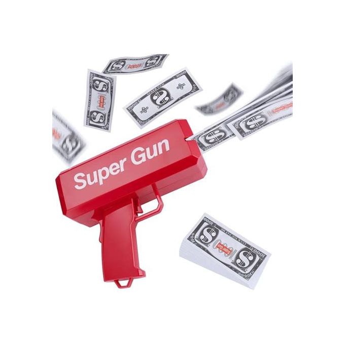 Super Money Gun Jouet Pistolet d'argent Party Revolver Tire des Faux Billets de Dollars pour Supreme Fun image 0