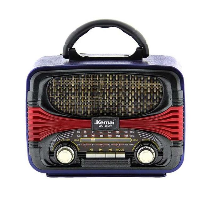 Radio Bluetooth Rechargeable - Rouge - MD-1903BT- kemai image 0