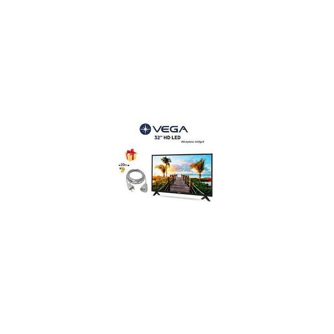 Vega TV LED 32" Avec Récepteur Intégré - Rallonge 20m Gratuit image 0