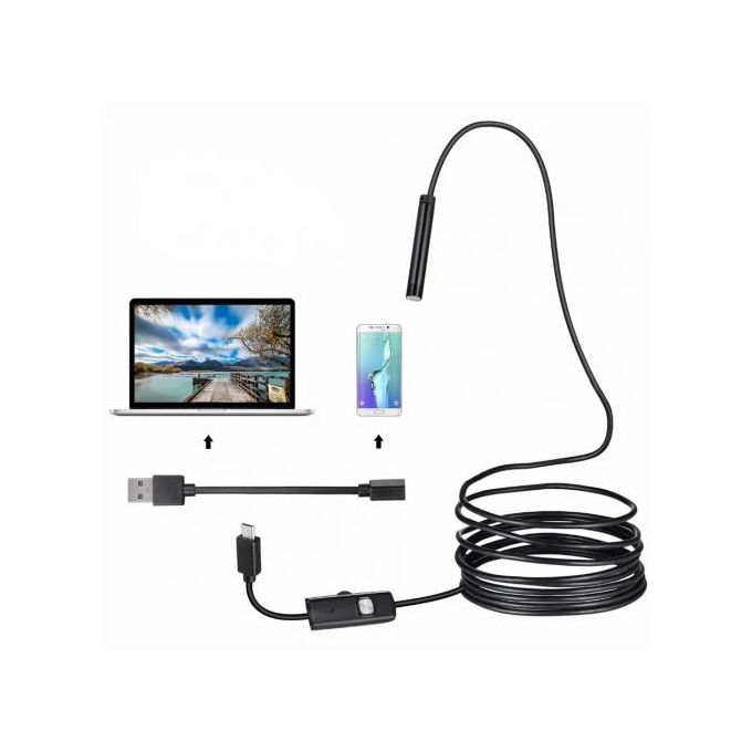 Camera filaire Endoscope 3.5m avec LED