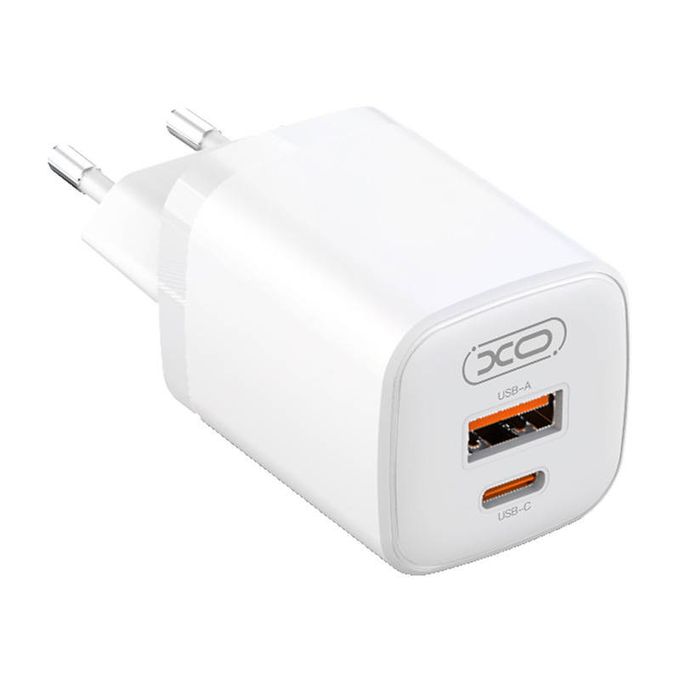 Chargeur secteur rapide usb-c 30W/2 usb/ usb-a et usb-c blanc