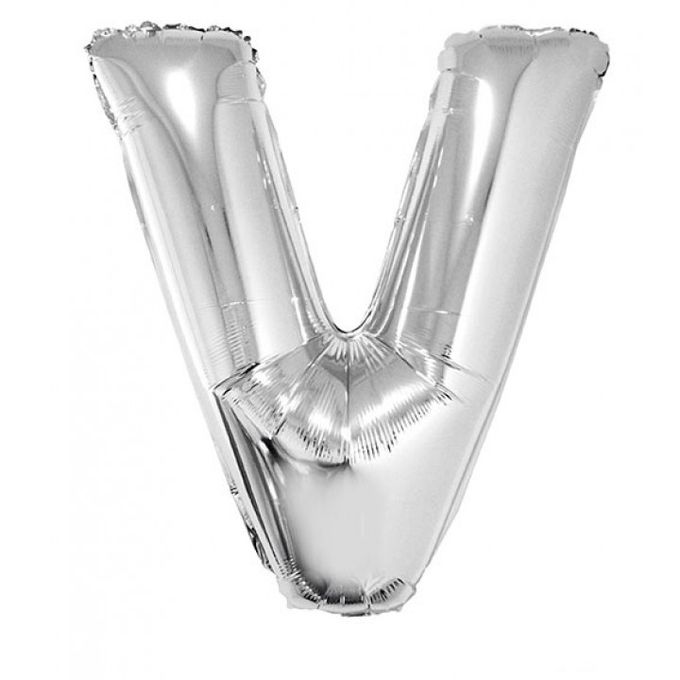 Ballon en Aluminium Métallique Lettre " V " image 0