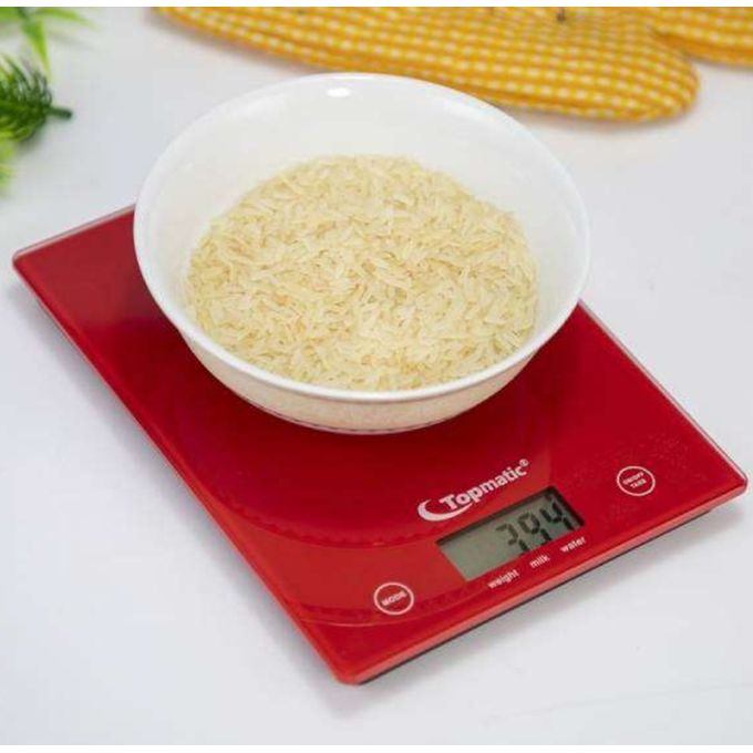 Balance de cuisine, métal, rouge, 3 kg  Balances de cuisine chez Dille &  Kamille