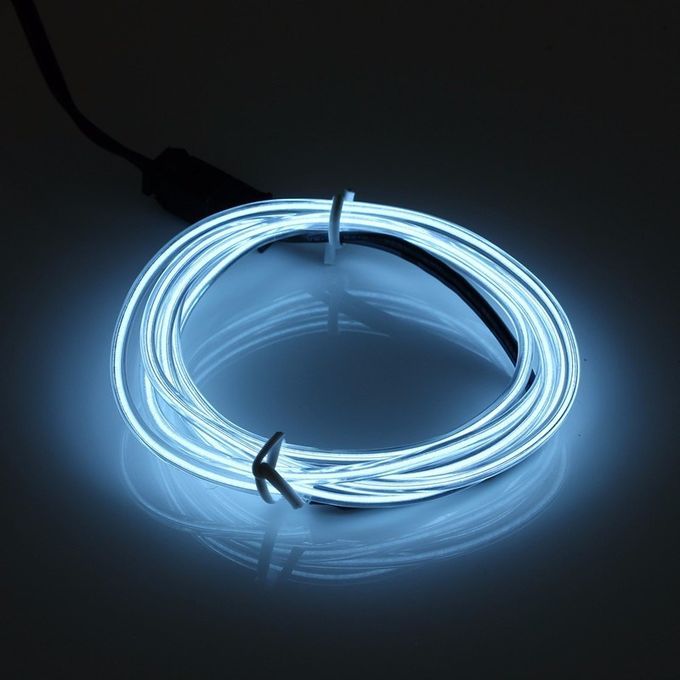 Sans Marque 3 M Led Flexible - EL Fil Neon - Glow lumière 12 V à prix pas  cher