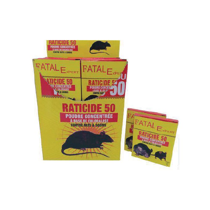 Fatalexpert Raticide 50 green - Contre rats et souris - 20 sachet de 3 g à  prix pas cher
