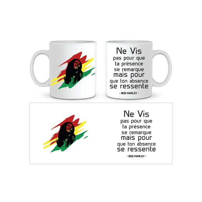 Mug en céramique Imprimé - Bob Marley image 0