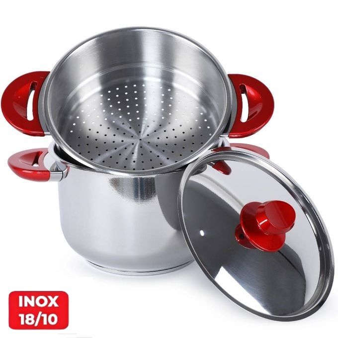 BONERA Couscousier (7 Litres) Inox 3 Pcs