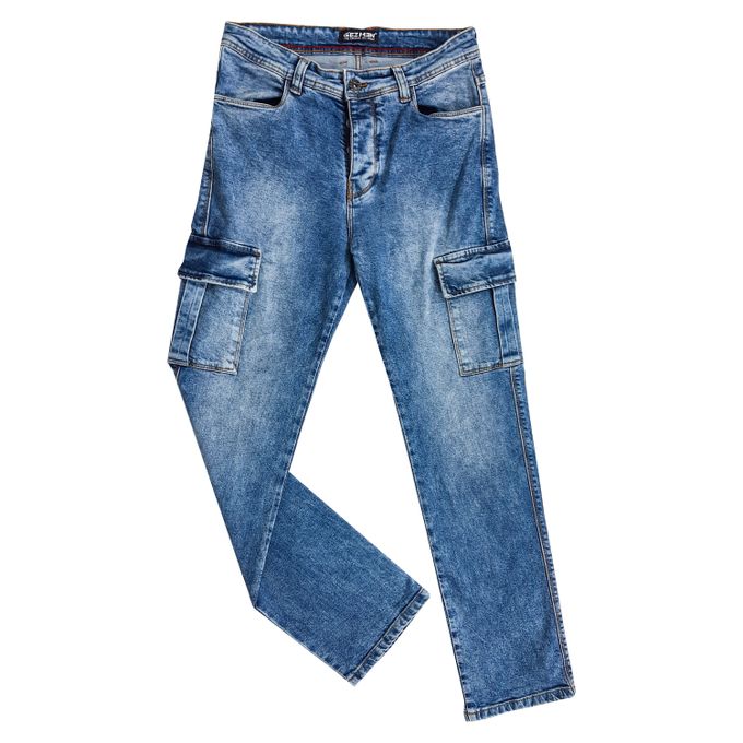 Etre exclusif Pantalon Homme Jeans- Baggy - Cargo- Sky - 800008 H24 " Nouvelle Collection" image 0