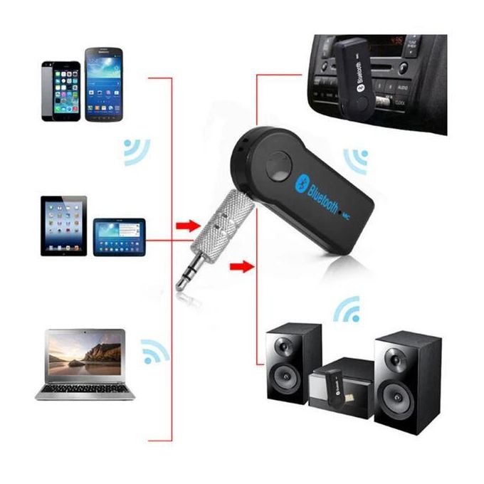 Slide  #1 Generic Adaptateur JACK - émetteur Bluetooth pour Voiture - Fiche Jack & Microphone - supports Bluetooth voiture