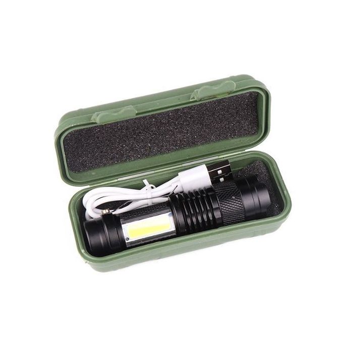 Mini lampe de poche portable à trois yeux, lampes de poche de charge de  type C, lampe à clip de capuchon pour la pêche, torche de bain extérieure,  3 * T20