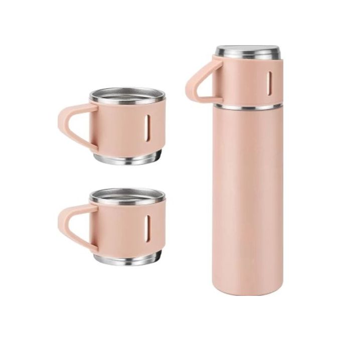 Generic Ensemble Thermos-Mug Isotherme avec tasses - Acier