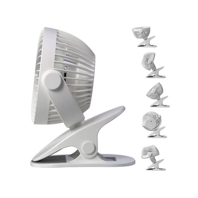 Accessoire Ventilateur pince usb rechargeable