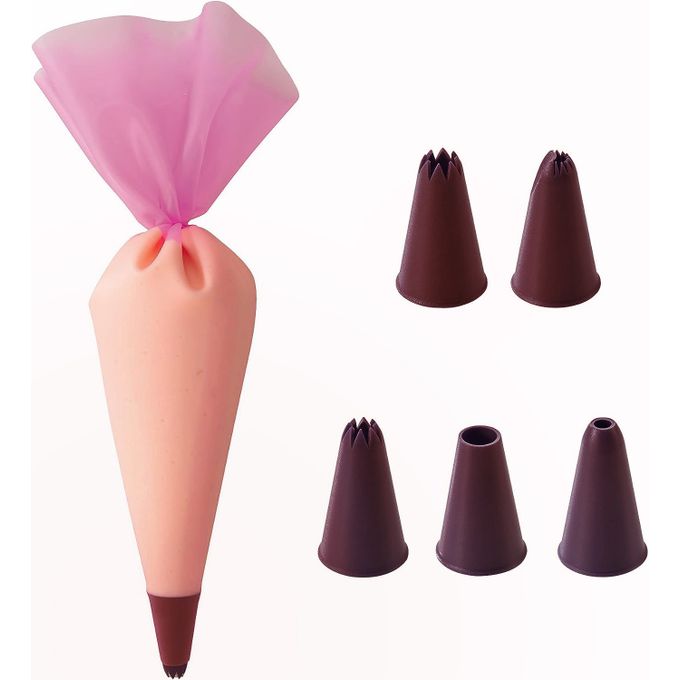 Pro Poche en silicone + 5 Douilles tulipes russes pour glaçage de
