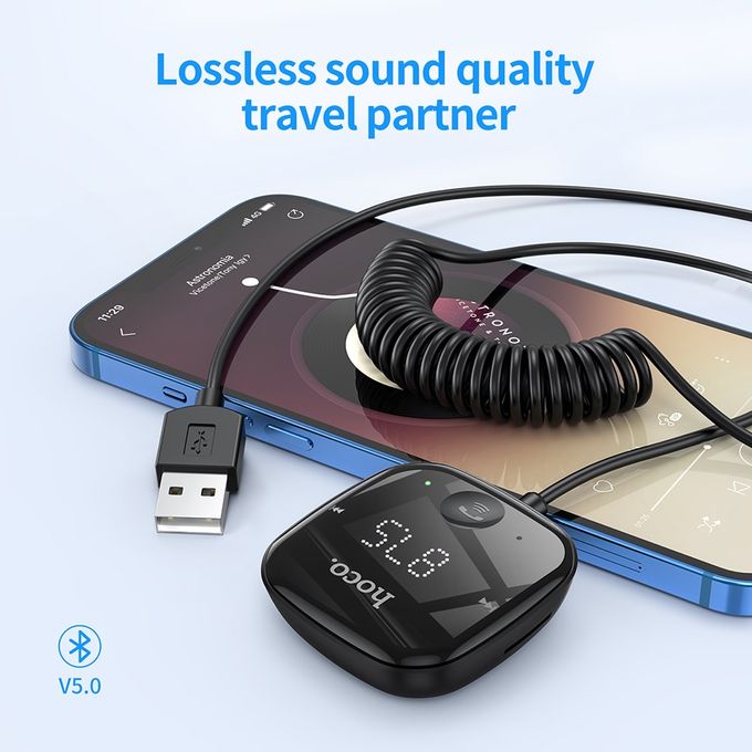 Hoco Transmetteur FM Bluetooth de voiture - Lecteur MP3 - Affichage  numérique à prix pas cher