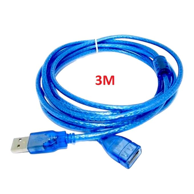 Pack 2 Rallonge USB Male Femelle - 3 Mètres image 0