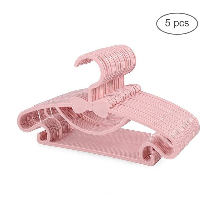 Sans Marque 5pack-Cintres Pour Enfants Broknot - rose à prix pas cher