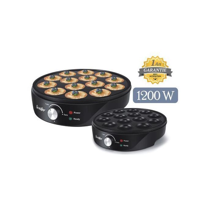 Sonifer Appareil Pancakes - 1200W - Noir - SF-6071 - Garantie 1 an