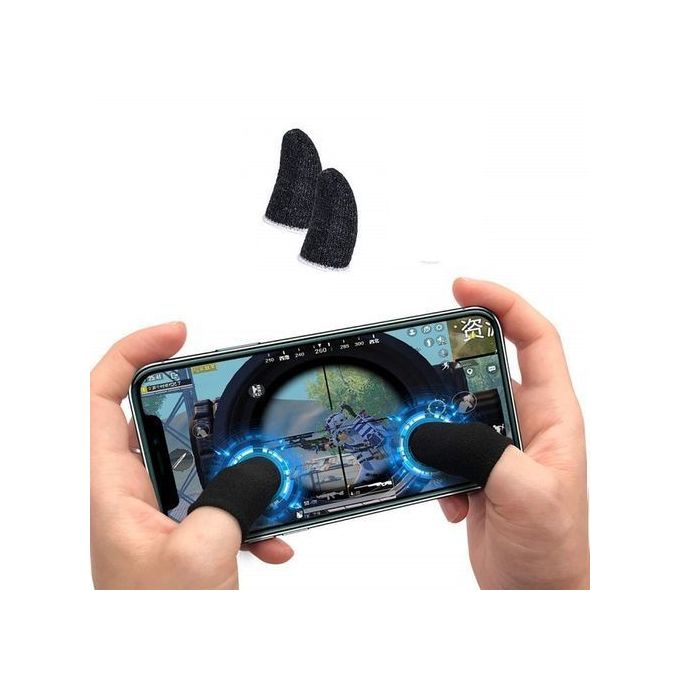 Gants de doigt pour jeux mobile - Noir image 0