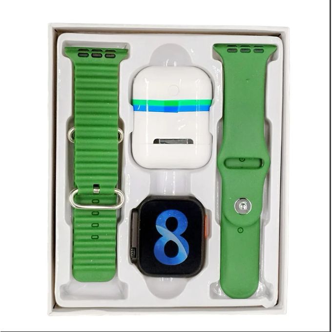 Slide  #1 Pack 2en1 W26 Ultra Max - Kit Bluetooth + Smart Watch - Vert