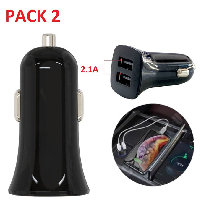 Chargeur de voiture rapide double USB-A prix Tunisie - fiche