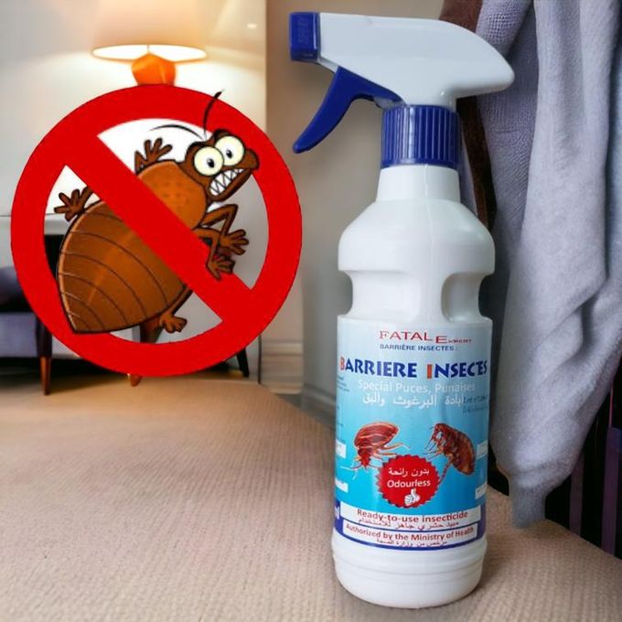 Slide  #2 Generic Barriere insectes - Anti Puces et Punaises - Sans odeur - 500 ml