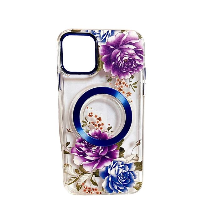 Slide  #5 Generic Coque pour iPhone 13 PRO MAX transparente avec fleurs dispersées antichoc Magsafe