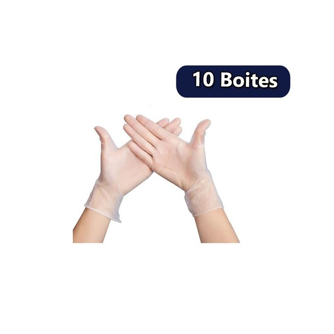 10 Boites Gants - En vinyle- Lot 1000 image 0