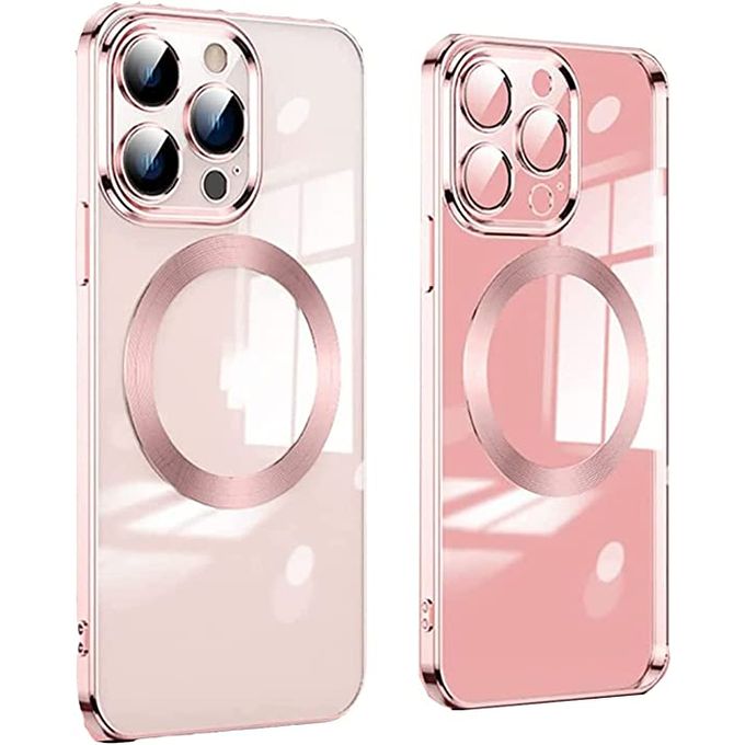 Coque silicone avec protection caméra iPhone 11 Pro Max (rose) 