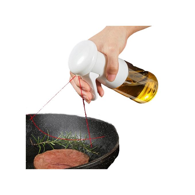 Spray Huile de Cuisine (230ML, Verre) Vaporisateur Huile d'olive, Pulvérisateur  Huile de Cuisson Alimentaire(Blanc)
