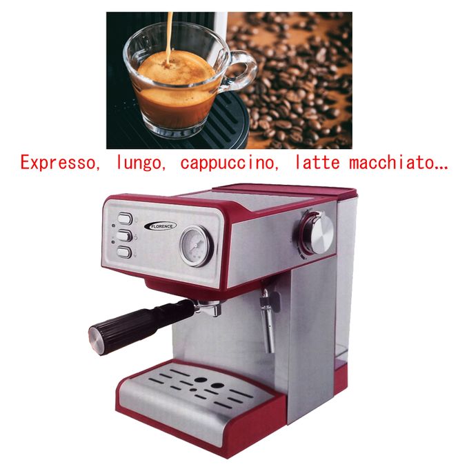 Machine à café expresso cappuccino 1.6 L 850W Florence pour 328 dt