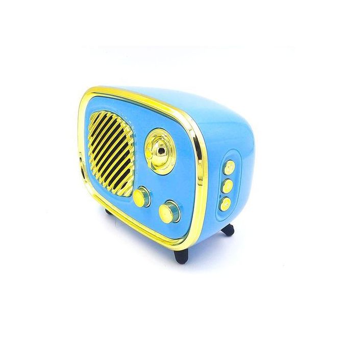 Mini Speaker Bluetooth Style rétro - Lecteur Carte SD - Microphone image 0