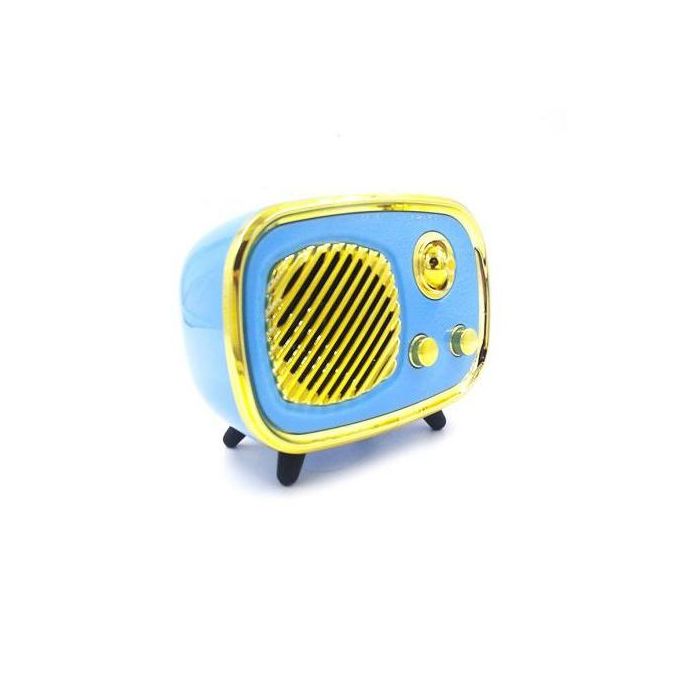 Slide  #3 Mini Speaker Bluetooth Style rétro - Lecteur Carte SD - Microphone