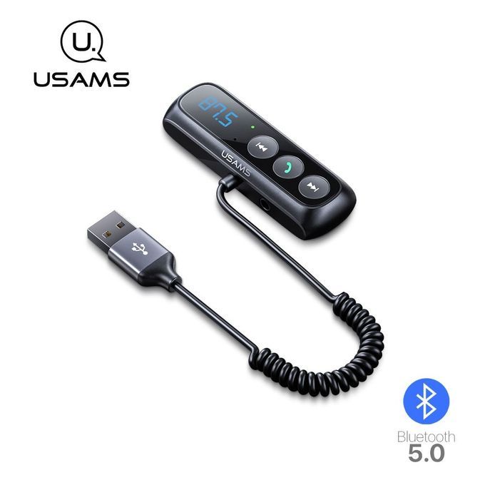 Usams Transmetteur Fm - Bluetooth pour voiture avec Microphone intégré à  prix pas cher