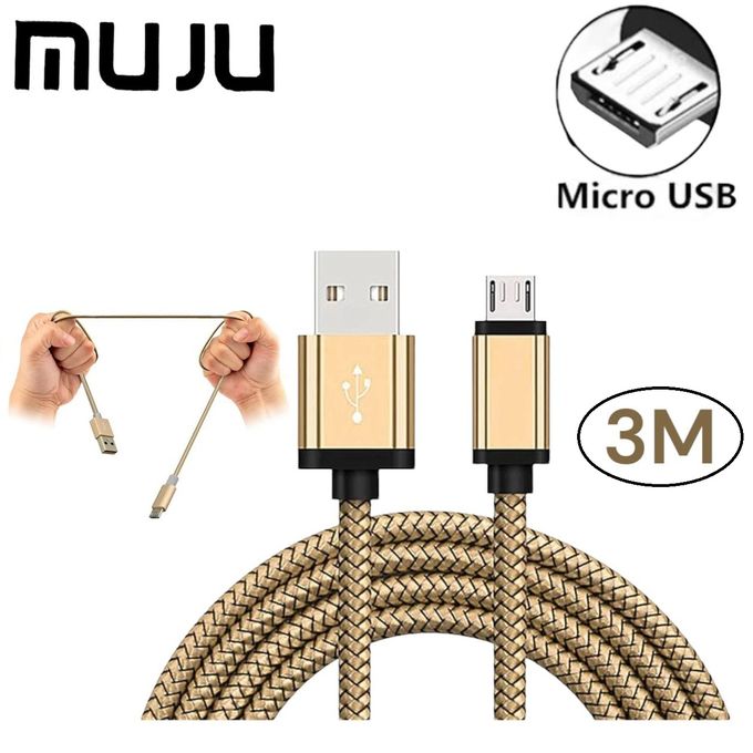 Sans Marque Câble USB Vers Micro USB V8 - 3 mètres à prix pas cher