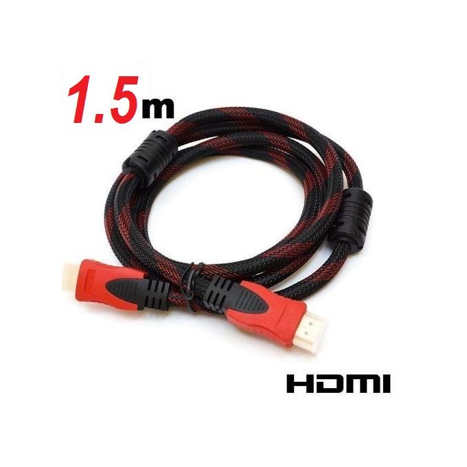 Câble HDMI -HDMI- 1.5 mettre -Couleur rouge image 0
