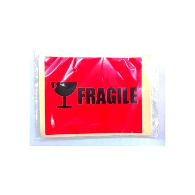 Emballage Services 100 Étiquettes " FRAGILE " 15x12 cm - pour emballage carton colis enveloppe image 0