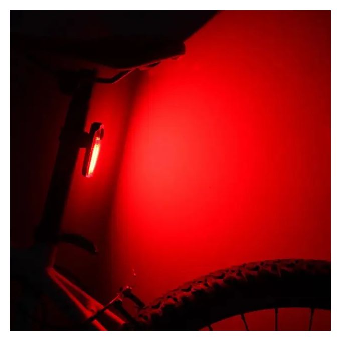 Slide  #2 White Lumière avertissant rouge et blanc pour vélo
