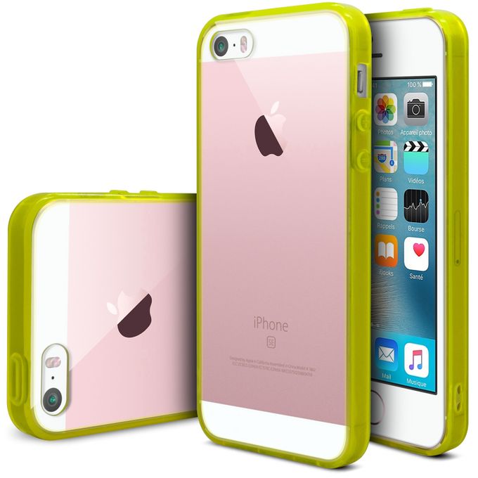 Coque de protection rigide jaune pour iPhone 5/5S/SE - LTHGMY-IPHONE5 image 0