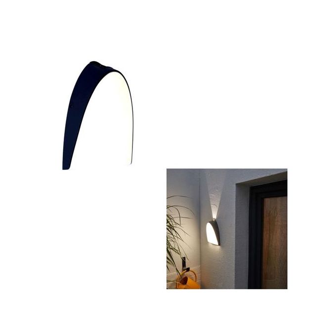 Slide  #1 Applique led moderne - Etanche - 18w - 3000 K - Noir