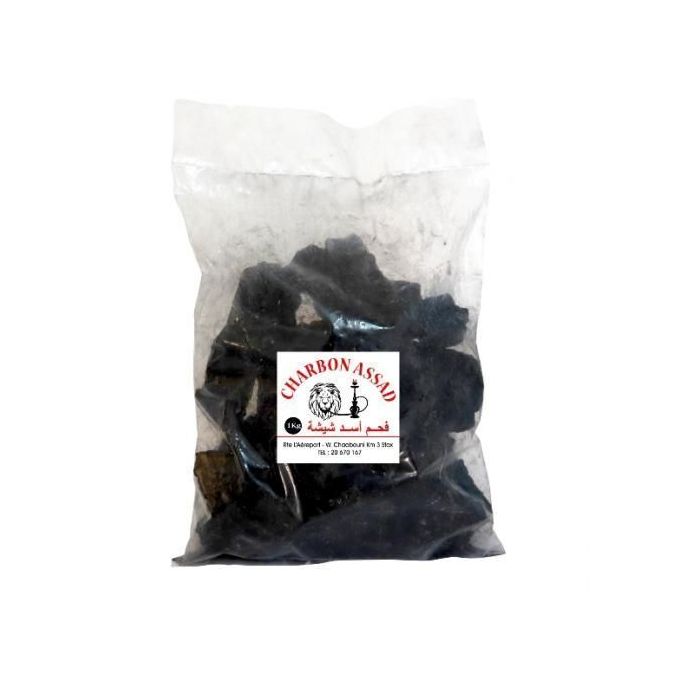 charbon ASSAD Charbon naturel -1 kg فحم شيشة زيتون image 0