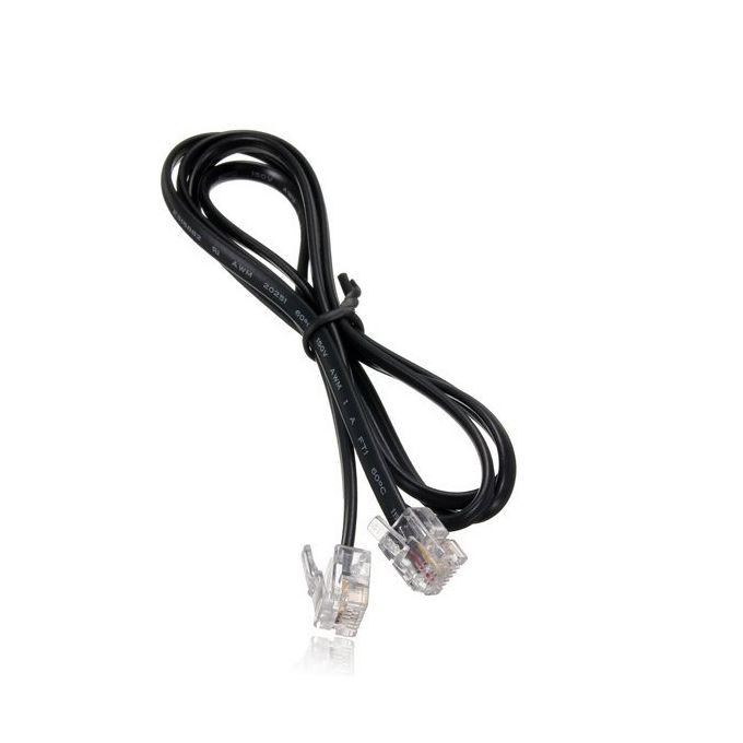 Cable téléphone RJ11 30m noir - Cdiscount Informatique