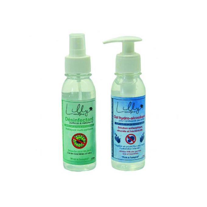 Lilly cosmétiques Gel hydro-alcoolique pour l'antisepsie des mains - Désinfectant surfaces instruments 150ml image 0