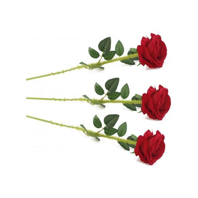 Sans Marque Set 3 Fleurs Artificielles Rouge - 80 Cm à prix pas cher |  Jumia Tunisie